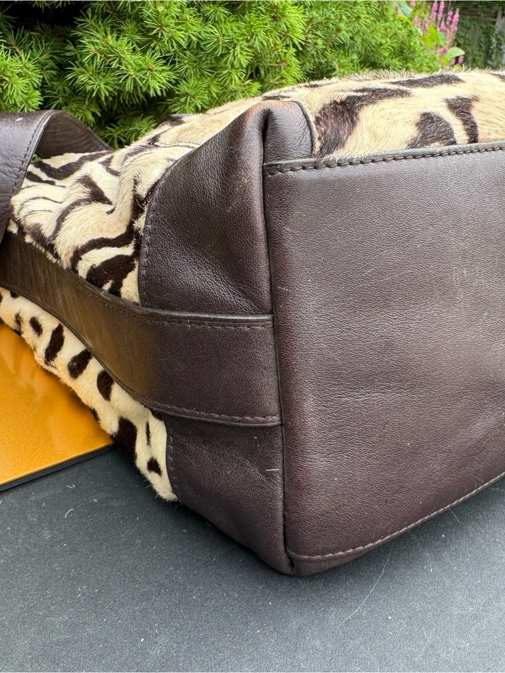 Coach Vintage Ocelot Haircalf Large Duffle (style 21167) - Picture 8 of 13